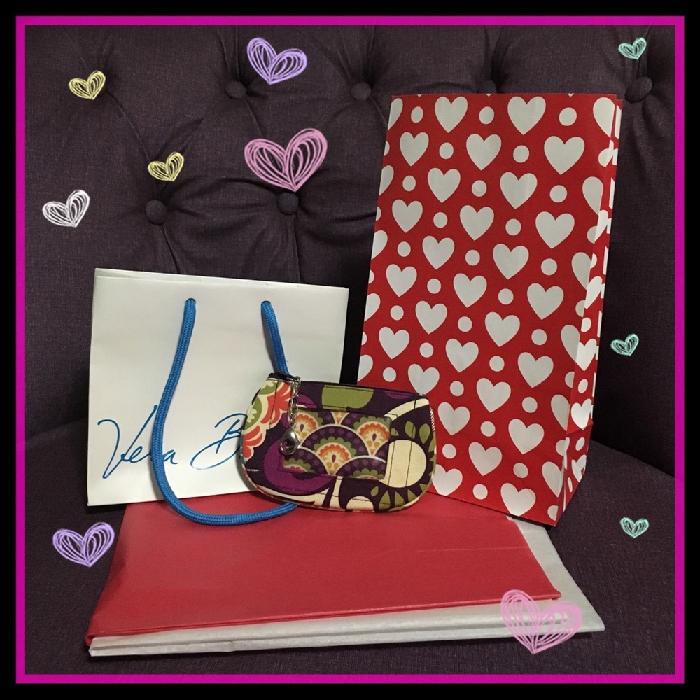 💝 Vera Bradley ID case wallet with keychain 🎁